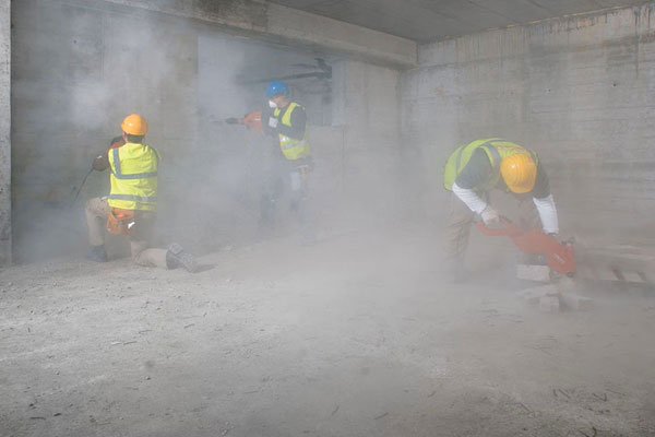 Indoor air quality on construction sites